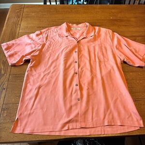Tommy Bahama Peach Silk Shirt